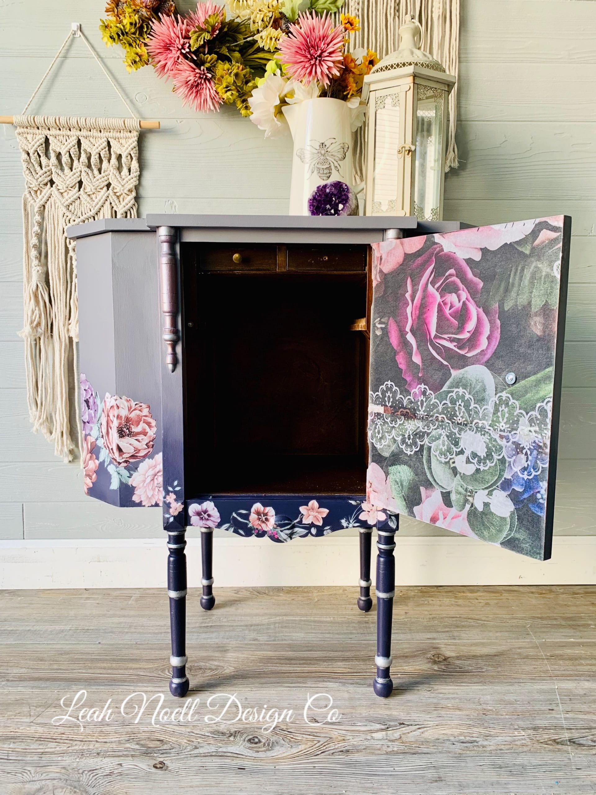 Sewing cabinet makeover